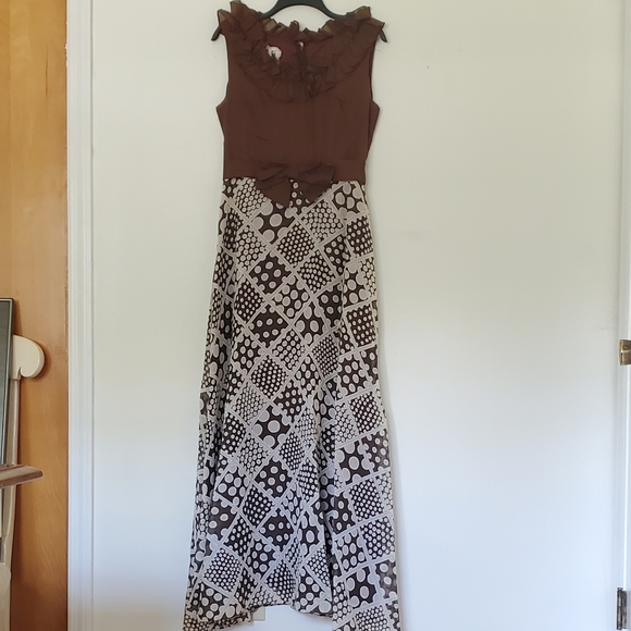 Vintage 70s Miss Elliette California Hostess Dress - Picture 4 of 14